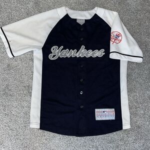 Youth New York Yankees MLB sewn front Baseball away kids Jersey M Rodriguez 13